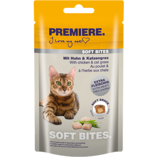 Soft Bites kylling & kattegræs 40 g