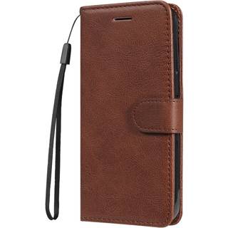Honor 90 Lite Læder Flip Cover m. Pung og Strop - Brun