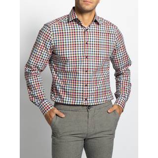 OLYMP Herren Hemd rot,multicolor kariert