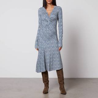 Marant Etoile Lania printed jersey midi dress - multicoloured - L
