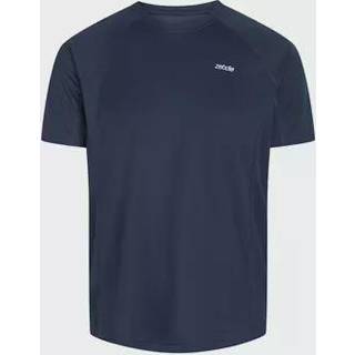Zebdia Herre Sports T-shirt L - Blå, Åndbar, Komfortabel til Løb og Træning