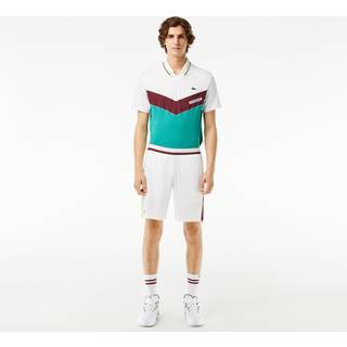 Lacoste x Daniil Medvedev Regular Fit Shorts White/Flashy Yellow/Bordeaux