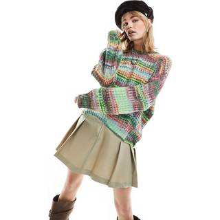 JJXX Dame Jumper Simone Space Dye Limeade
