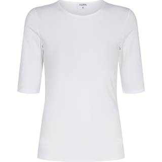Filippa K T-Shirt Cotton Stretch Elbow Sleeve M - White - M