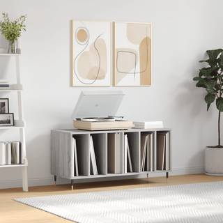 vinylskab 100x38x48 cm konstrueret træ grå sonoma-eg