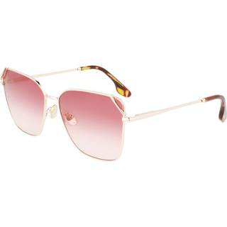 Victoria Beckham Kvinde VB228S 770 Solbriller Metal Guld Rosa Geometrisk Fotokromatisk