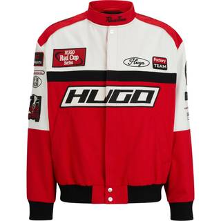 HUGO Herren Jacke rot unifarben