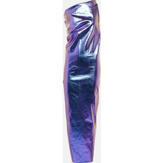 Rick Owens Athena one-shoulder denim maxi dress - purple - XS