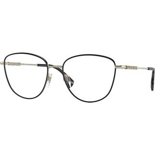 Burberry Kvinde BE1376 VIRGINIA 1109 Optiske stel Stål Sort Transparent Pantos Normal