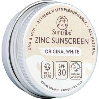 Suntribe Mini Zinc Sunscreen Beskyttende mineral ansigts- og kropscreme SPF 50 Original White 15 g - 15 g