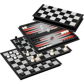 Chess-Backgammon-Checkers-Set, field 37 mm, magnetic (2506)