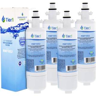 Tier1 ADQ36006101 K?leskab Vandfilter 4-PK | Udskiftning til LG LT700P ADQ36006102 Kenmore 46-9690 469690 ADQ36006101-S WSL-3 FML-3 RFC1200A K?le
