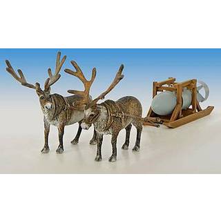 Rentiergespann mit deutscher Bombe