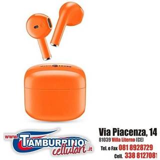 Music Sound Swag TWS trådløse in-ear høretelefoner - orange<BR>