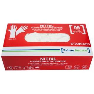 Hvid Nitrilhandsker Standard 100 Stk. M