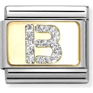 Nomination Gold Glitter B Charm