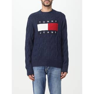 Tommy Hilfiger Flag logo kabelstrik - Navy - Str. L - Modish.dk