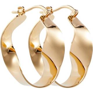 Jil Sander Twisted hoop earrings - gold - One Size