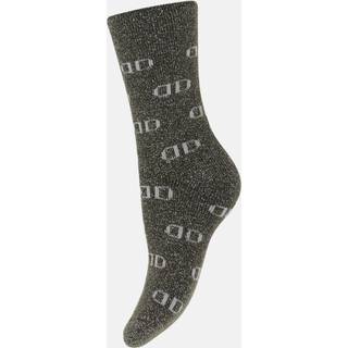 Decoy uld hyggesokker med glitter, Grøn, str. 37-41