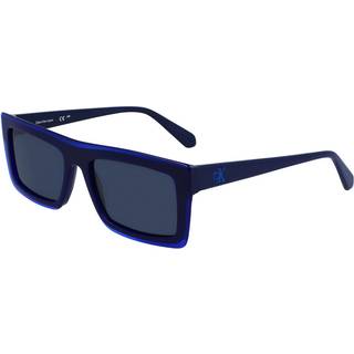 Calvin Klein Unisex CKJ23657S 400 Solbriller Acetat Blå Blå Firkantet Normal Normal