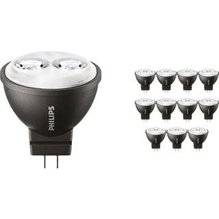 Fordelspakke 12x Philips Master LED Spot GU4 MR11 3.5W 200lm 24D - 827 ekstra varm hvid | erstatter 20W