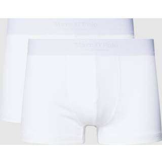 Marc O Polo Men Iconic Rib Trunks 2-pak - White - Small