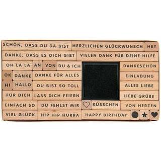Paper Poetry XL Stempelset Texte Deutsch Sans Serif