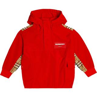 Burberry Kids Vintage Check half-zip jacket - red - Y 3