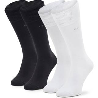 Calvin Klein 2-pak Carter Casual Flat Knit Sock - Black/White - Str 39/42