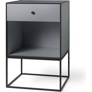 Audo Copenhagen Frame 49 Sidebord Med 1 Skuffe t - Sidebord & Aflastningsbord Melamin Mørkegrå - 71074-001580