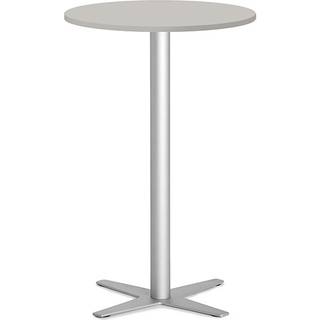 Bord Amy Ø650 H1050 mm, Lys grå laminat Alugråt understel