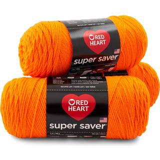 Red Heart Super Saver 3-Pack Yarn Pumpkin 3 Pack