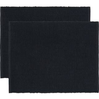 Linum Uni bordskåner 35x46 cm 2-pak Sort