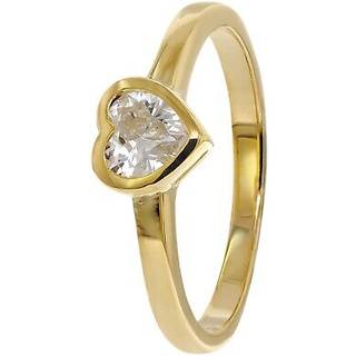 trendor 41558 Damenring Gold 333/8K mit Zirkonia Herz
