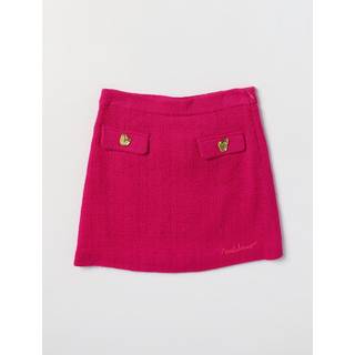 Moschino Kids Wool-blend bouclÃ© skirt - pink - Y 10