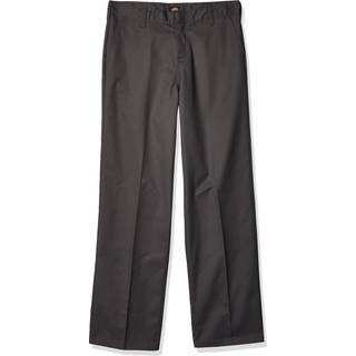 Dickies Boy's Big Flex Waist Flat Front Pants Charcoal 10 Husky