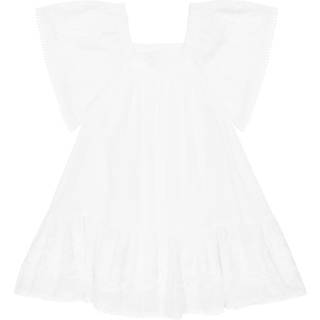 Zimmermann Kids Anneke embroidered cotton dress - white - Y 10