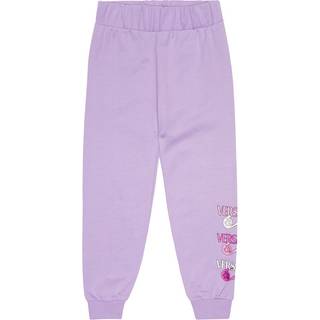 Versace Kids Safety Pin printed cotton sweatpants - purple - Y 4