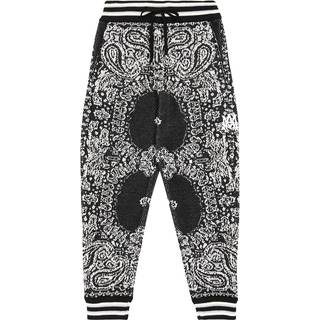 Amiri Kids Cotton and cashmere sweatpants - black - Y 8