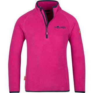 Trollkids Kid's Nordland Half Zip Fleecesweatere Børn størrelse 98 farve pink
