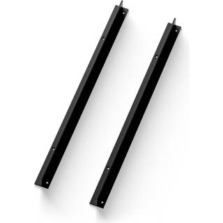 New Works - Wall Bar 450 2-Pack Black - Reolsystem - Knut Bendik Humlevik - Sort - Metal