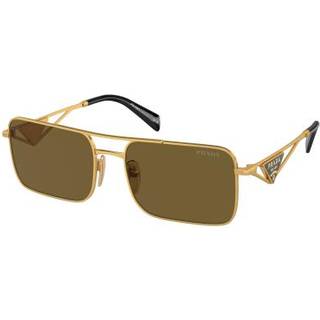 Prada PR A52S 15N01T 56 Solbriller Kvinder Guld - Matte Gold - 56mm