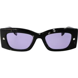Alexander McQueen AM0426S Asian Fit 003 51 Solbriller Mænd Tortoiseshell - Black Tortoise - 51mm