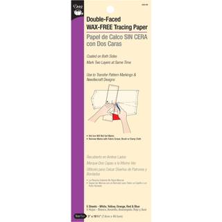 DRITZ DOBBELT-FACED & WAX GRATIS 5 Sheets Multicolor Tracing Paper 3 x 19-1/2-tommer 5 t?lling