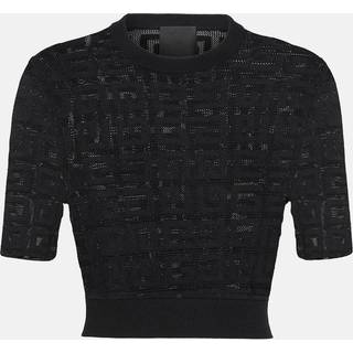 Givenchy 4G jacquard cropped top - black - L