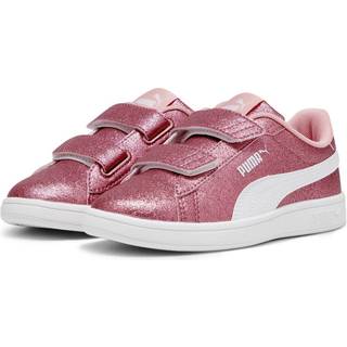 Puma Smash 3.0 Glitz Glam Sneakers Kids, Pink, Size 32, Shoes - White - 32