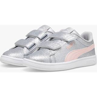 Puma Smash 3.0 Glitz Glam Sneakers Kids, Gray, Size 28, Shoes - Frosty Pink - 28