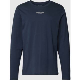 Marc O Polo Long Sleeve Round Neck Shirt - Navy-2 - X-Large