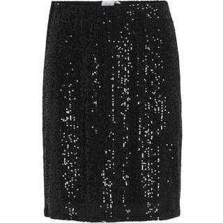 VILA Visparkling Hw Short Skirt Black XS