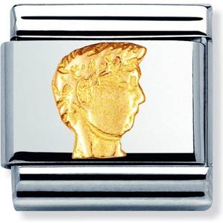 Nomination Classic - RELIEF MONUMENT Edelstahl und 18K-Gold (Kopf des David) - gold
